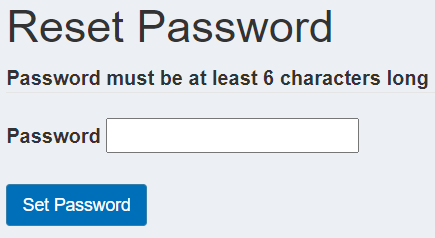 password new