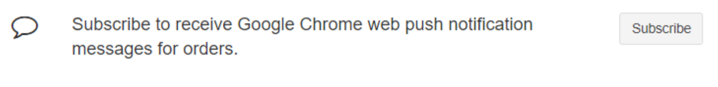 subscribe to chrome web notifications